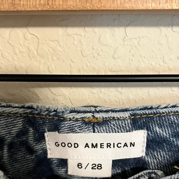 Good American Blue Distressed Jeans - Picture 6 of 11